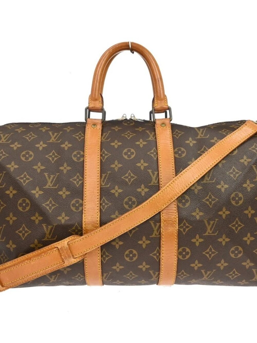 Best06 LOUIS VUITTON KEEPALL BANDOULIERE 45 HANDBAG M41418 VI1920 BQ00545
